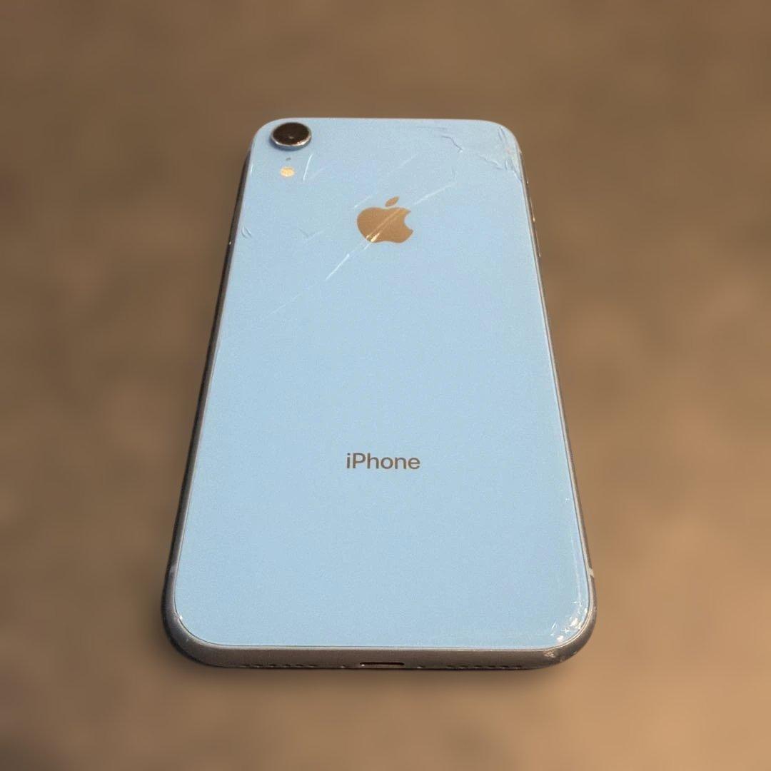 iPhone XR ブルー本体 箱 64GB SIMロックなし 修理歴なし