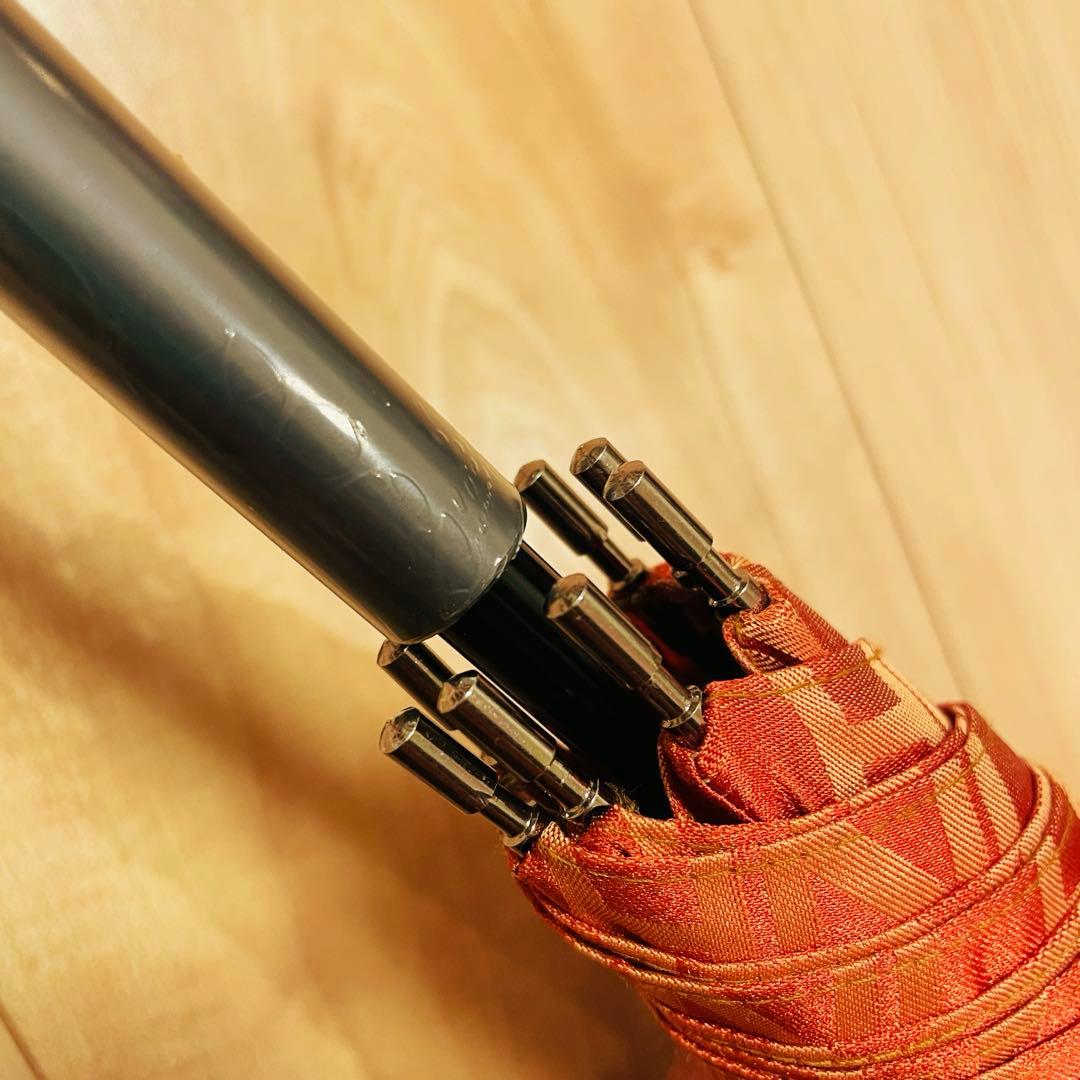 ⭐️未使用美品⭐️ CELINE セリーヌ 長傘 マカダム ロゴ　総柄 オレンジ