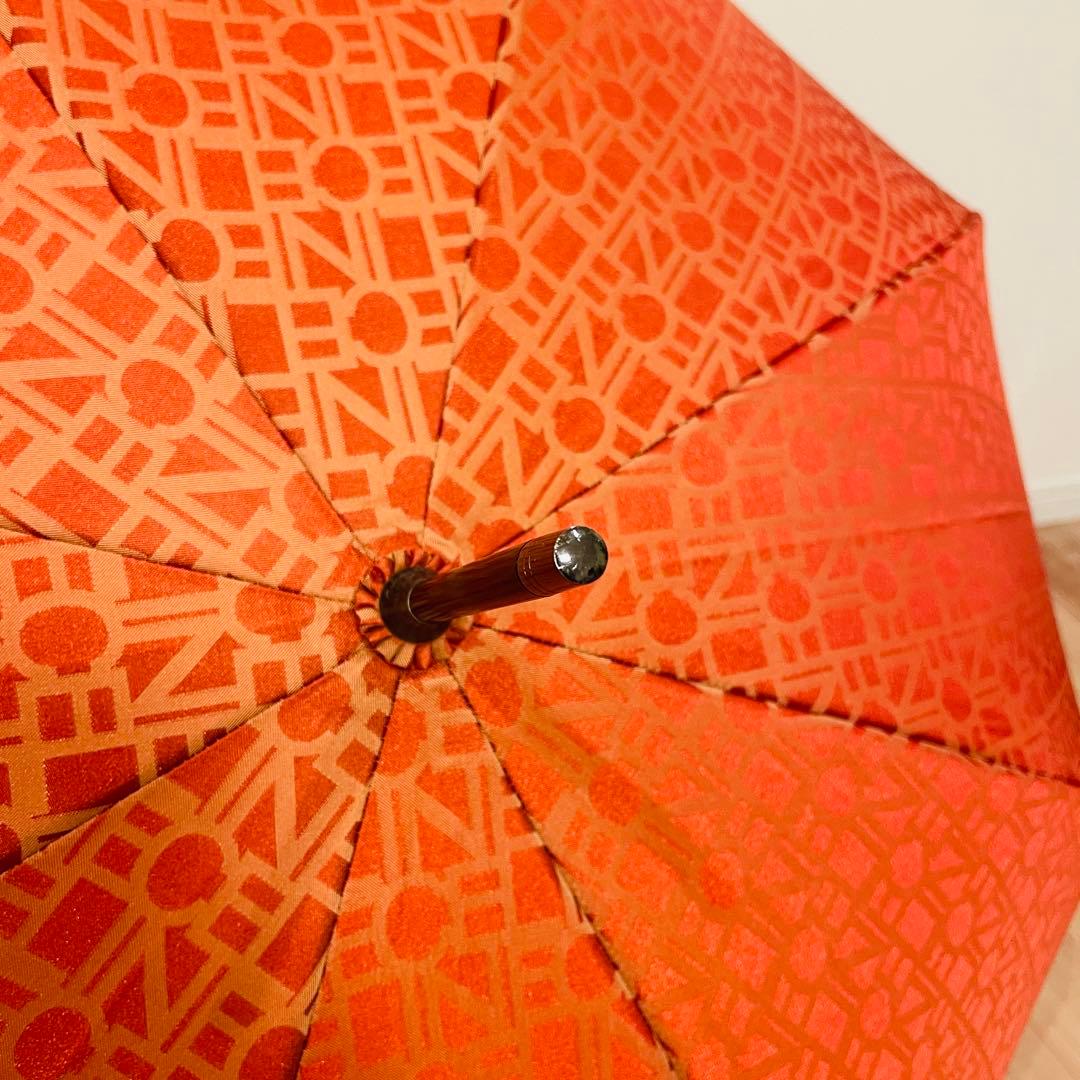 ⭐️未使用美品⭐️ CELINE セリーヌ 長傘 マカダム ロゴ　総柄 オレンジ