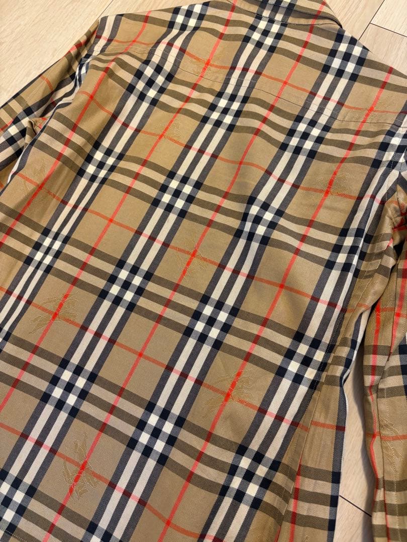 バーバリーズ ノバチェック シャドーホース 長袖シャツ サイズM