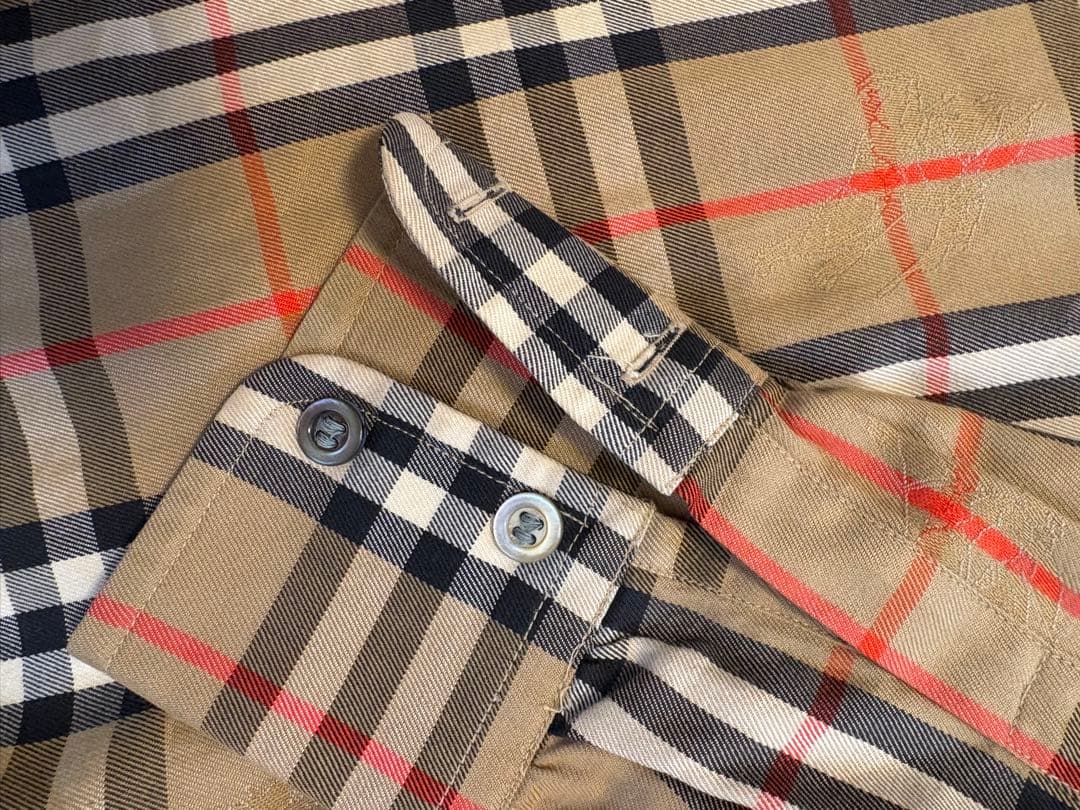 バーバリーズ ノバチェック シャドーホース 長袖シャツ サイズM