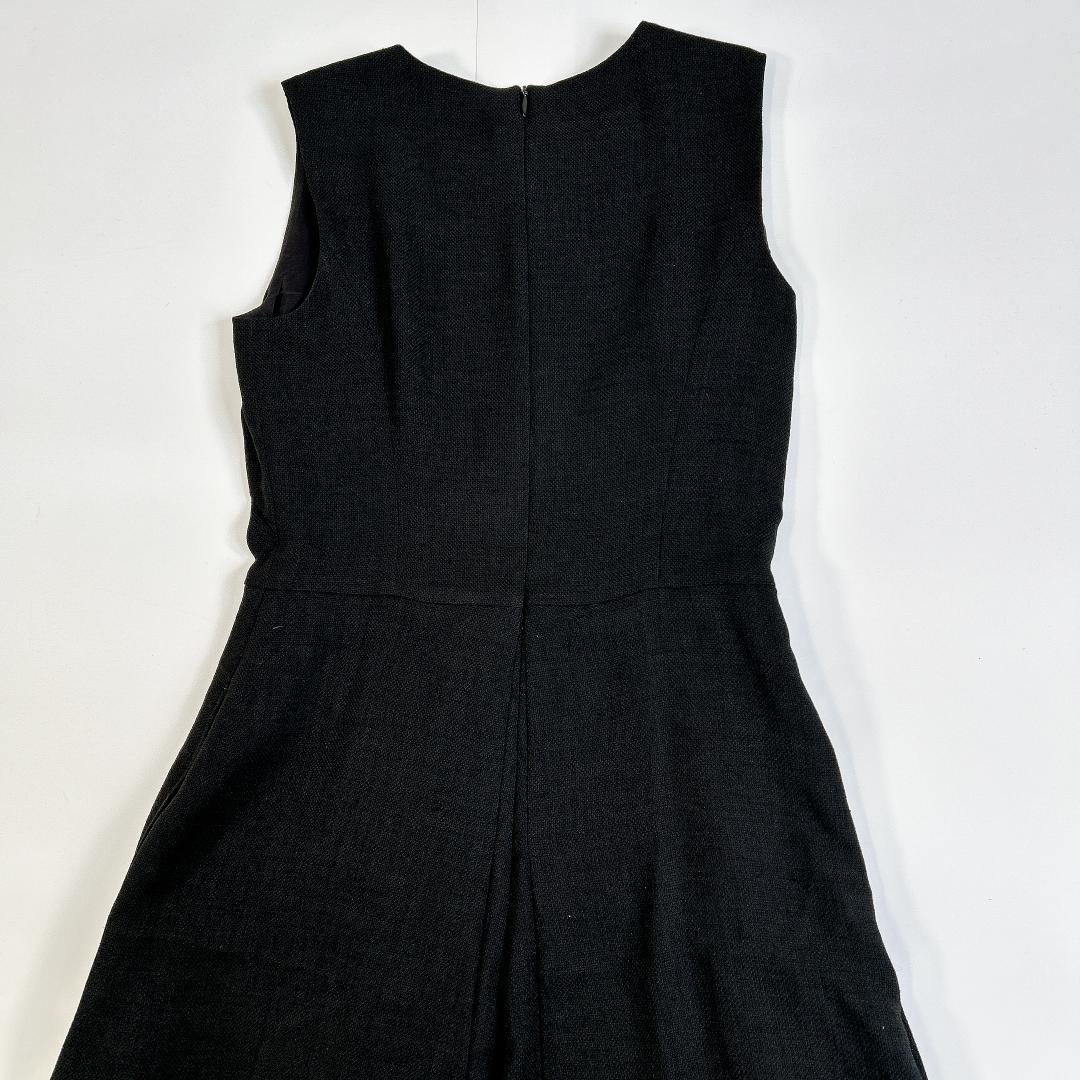 アキコ オガワ AKIKO OGAWAジャンプスーツ 36 白黒 サロペット