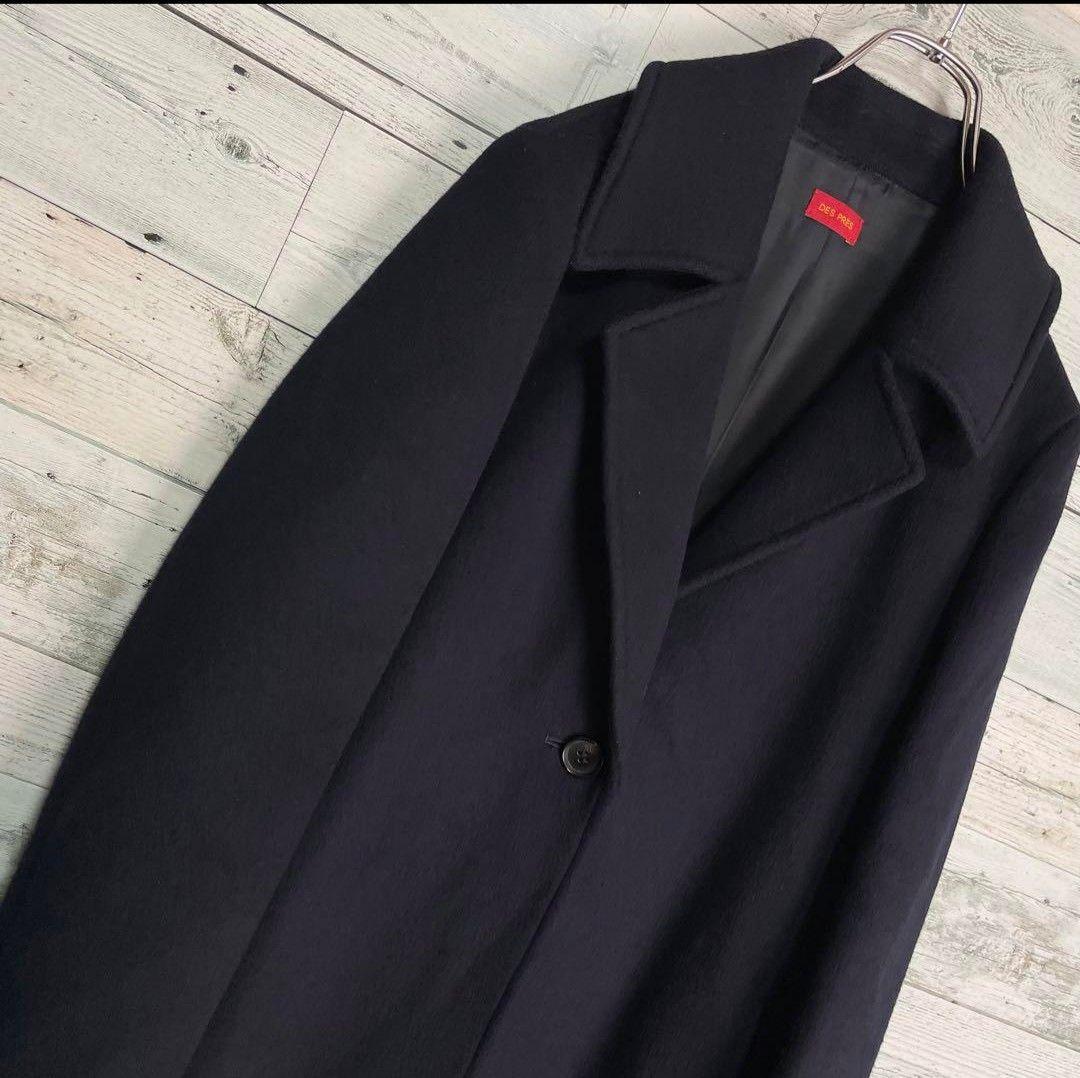 デプレ トゥモローランド シングルチェスターコート　ネイビー　34