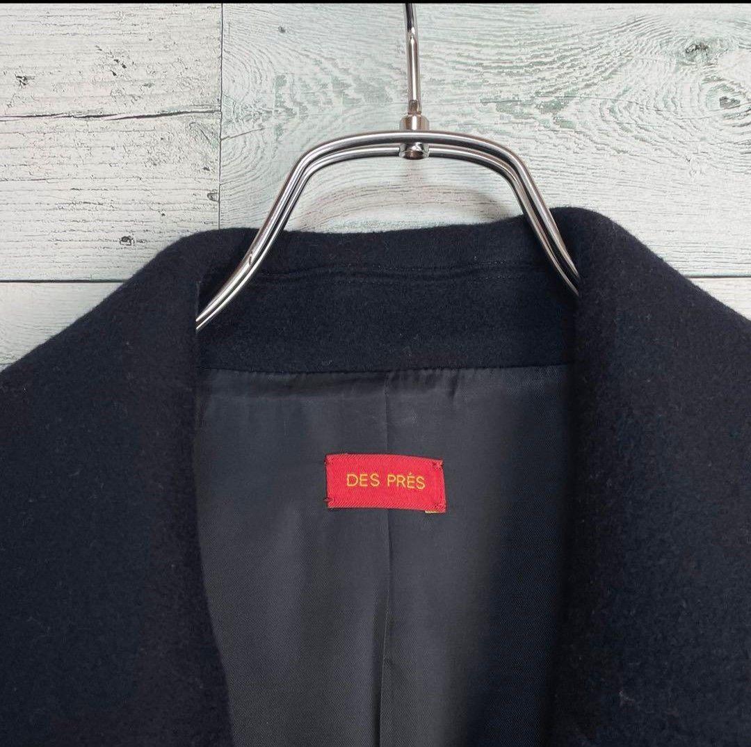 デプレ トゥモローランド シングルチェスターコート　ネイビー　34