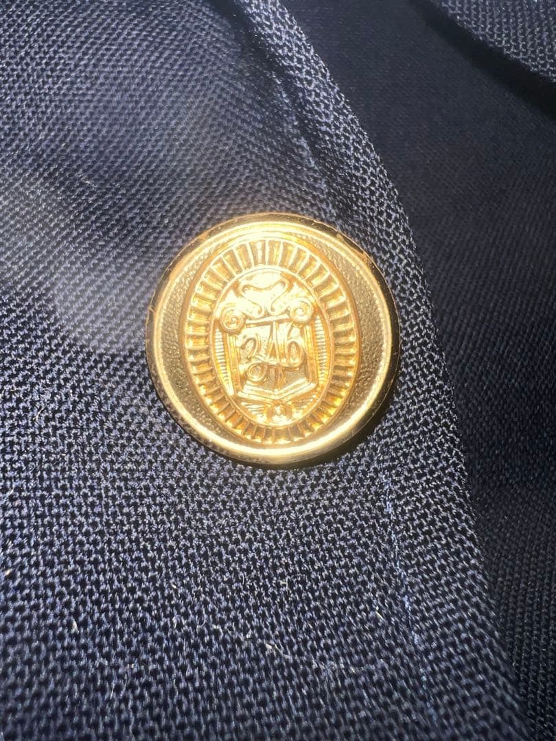 最終値下げ‼️BROOKS BROTHERS紺ブレ エンボスロゴ 金ボタンネイビー