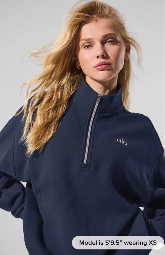 【未使用品　カナダ購入】aloジッププルオーバー購入時20,500円