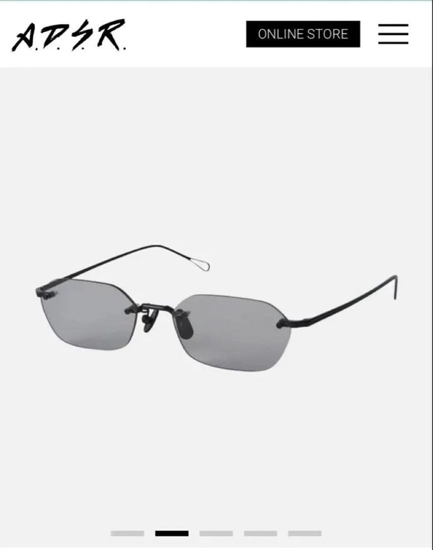 A.D.S.R./ VATH 01 ライトグレー サングラス