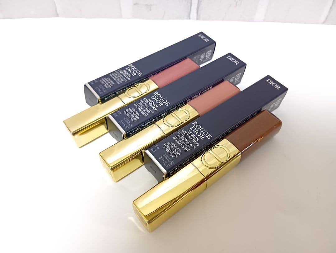 ブルベおすすめ ルージュ ディオール シークイン リキッド デュオ 3本セット