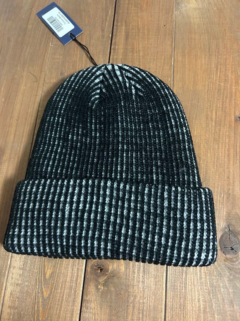 NOAH リブ編みニット帽 ブラック・グレー