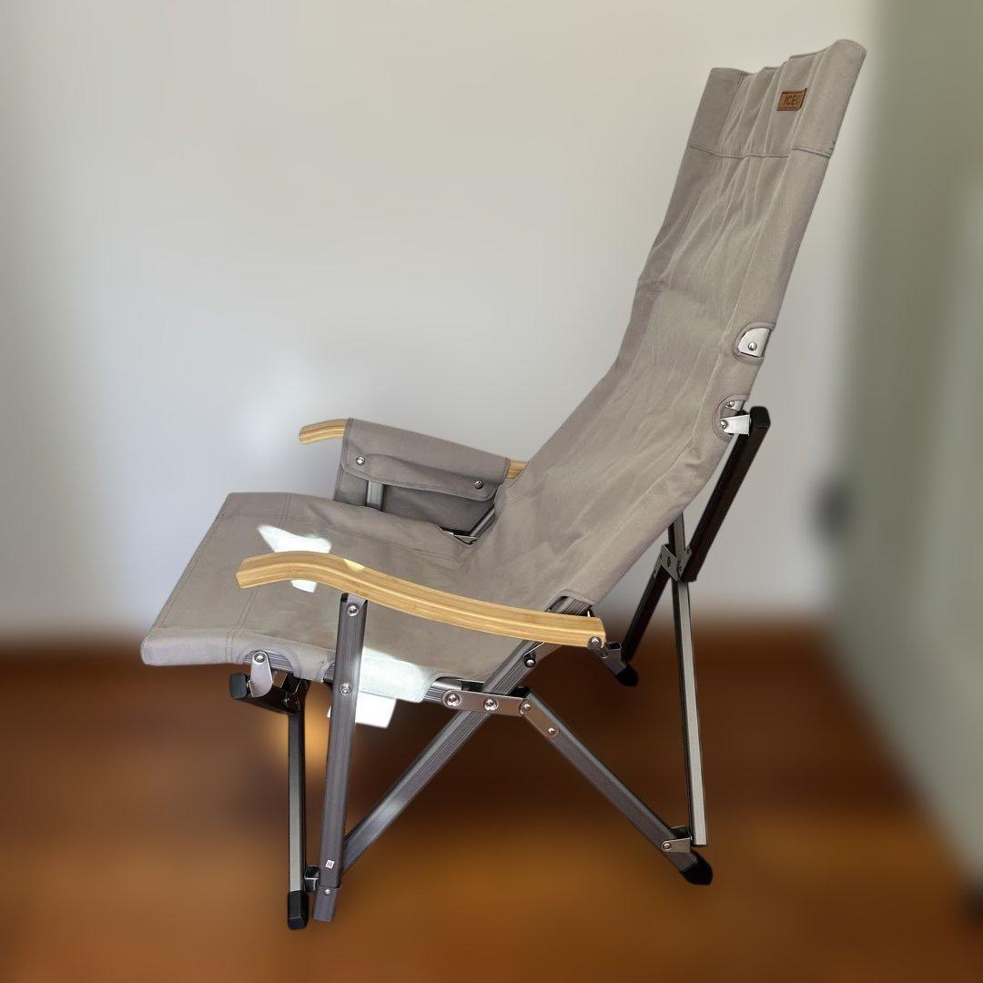 美品セット‼️ ICECO 折りたたみアウトドアチェア　ラビットファーカバーセット