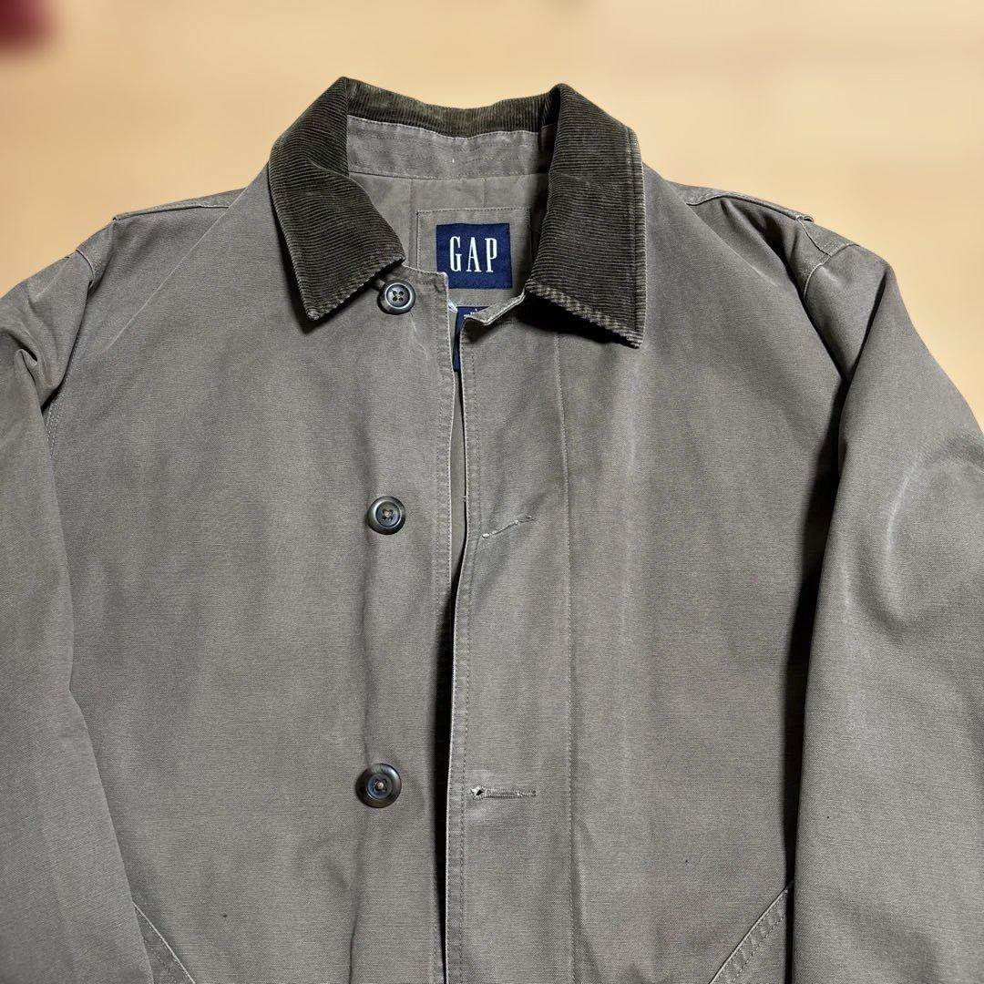 old gap カバーオール　ハンティングジャケット 襟コーデュロイ　ダック