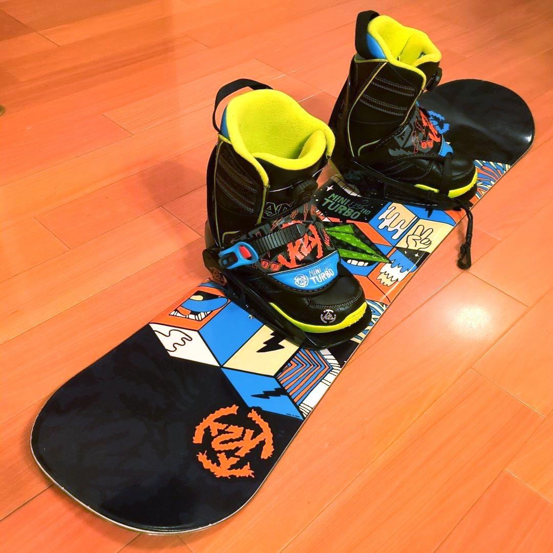 K2 MINI TURBO 110 スノーボード キッズ 3点セット