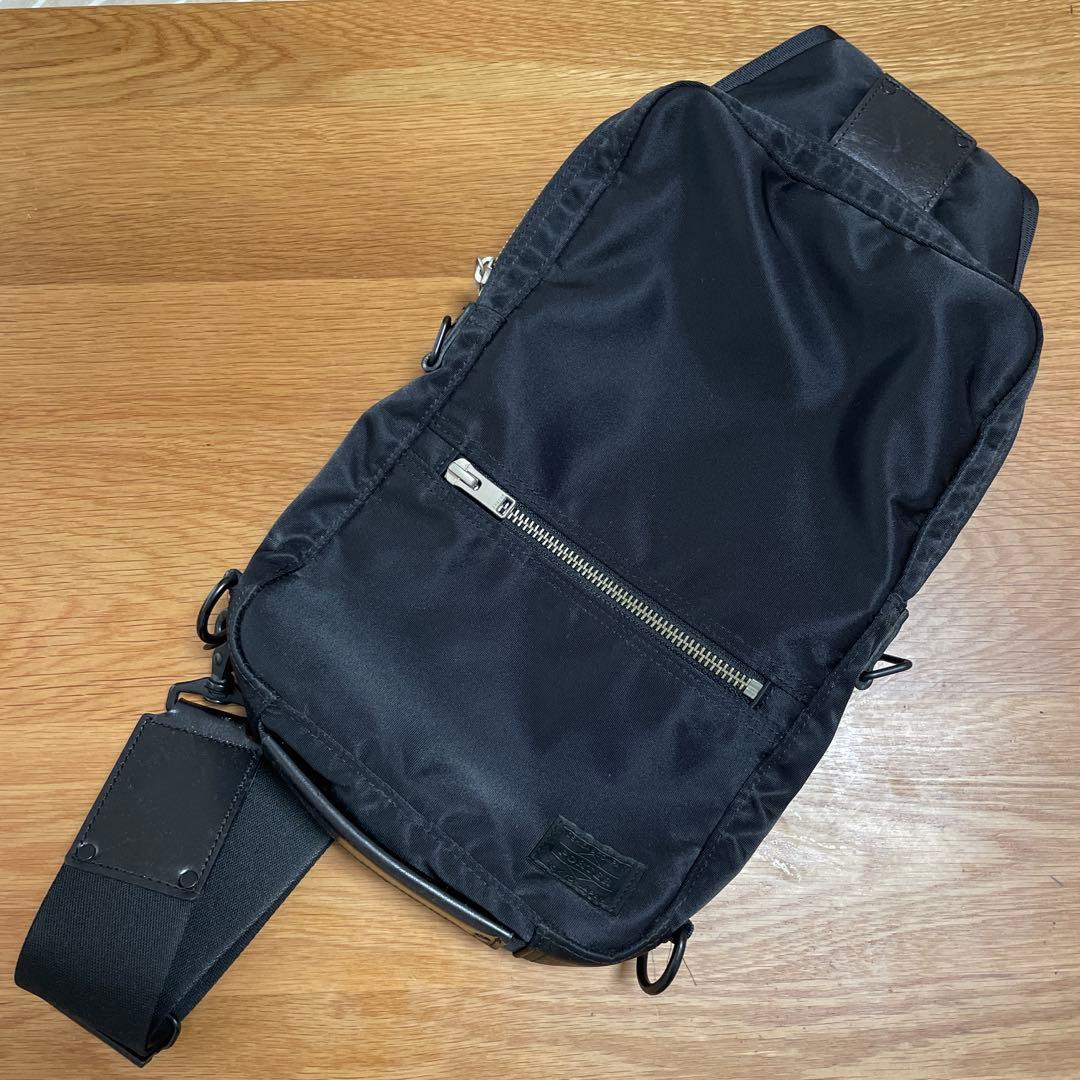 [PORTER] ボディバッグ ワンショルダーバッグ　ブラック