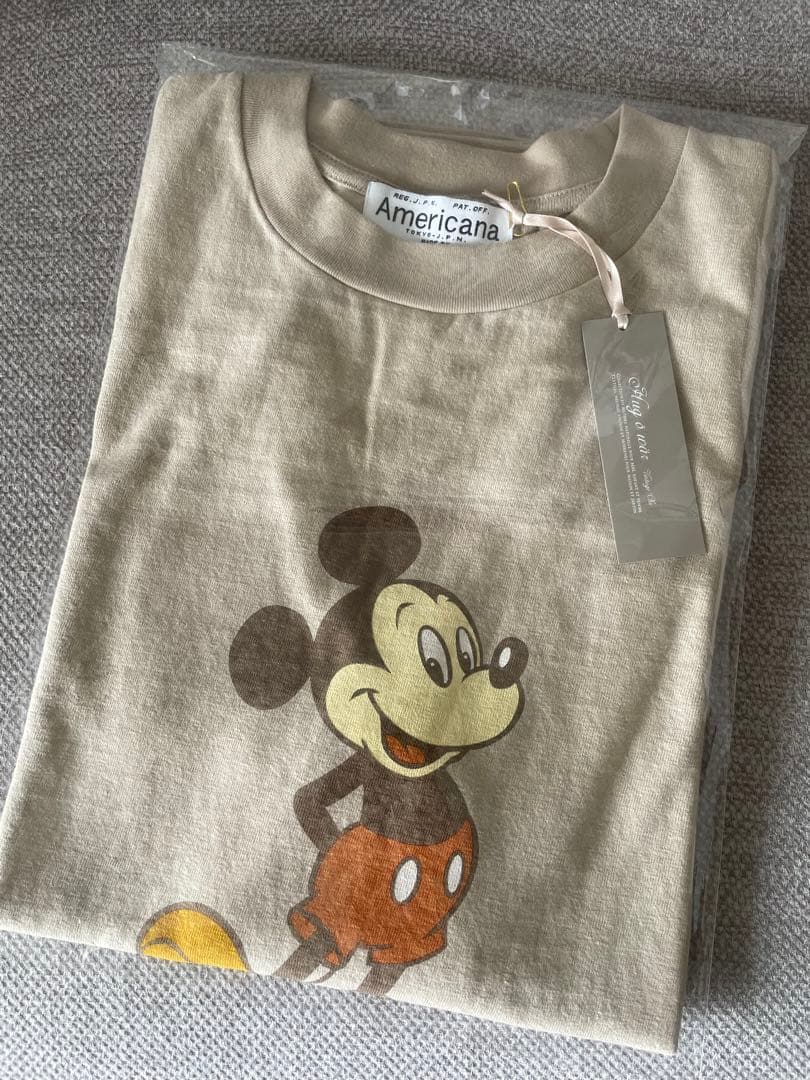 新品Americana×HUG O WaR ミッキーマウス ヴィンテージTシャツ