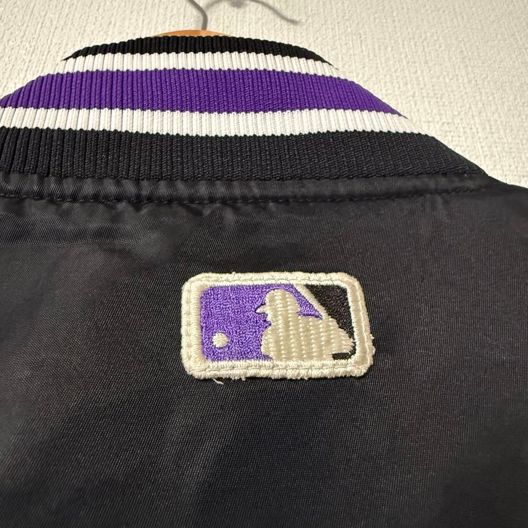 美品 MLB コロラド ロッキーズ スタジャン スターター STARTER Ｌ