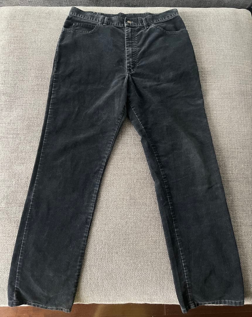 美品80s Lee 200-2801 ブラック コーデュロイ36×32 USA製