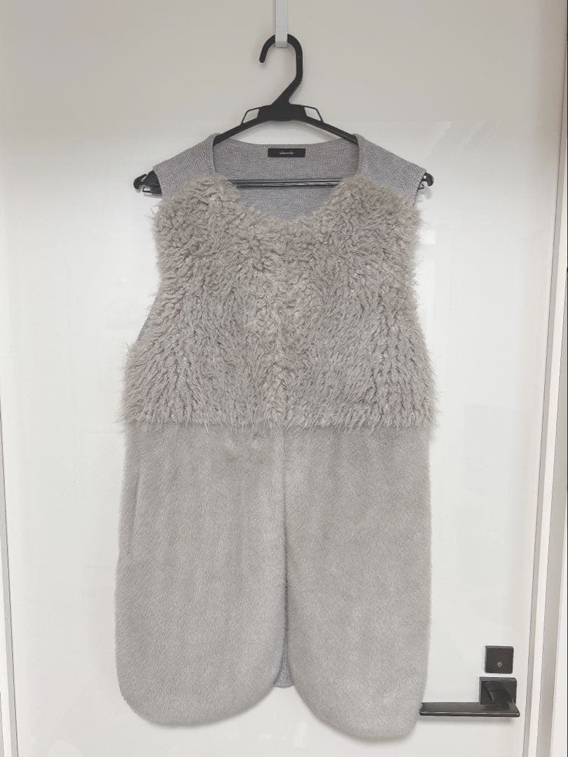 アルアバイル　ルルウィルビー フェイクファーコンビニットジレ