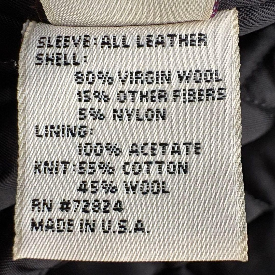 ★希少 XLサイズ★ ゴールデンベア スタジャン ワッペン 袖レザー USA製