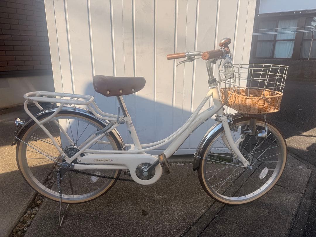 ☆豊橋市引取り☆あさひサイクル フェリークJr. 20インチ 自転車　クリーム色