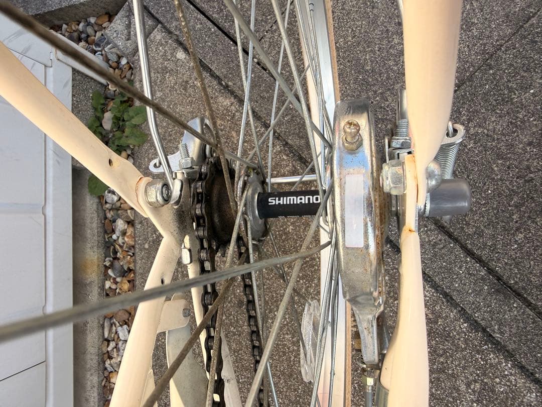 ☆豊橋市引取り☆あさひサイクル フェリークJr. 20インチ 自転車　クリーム色