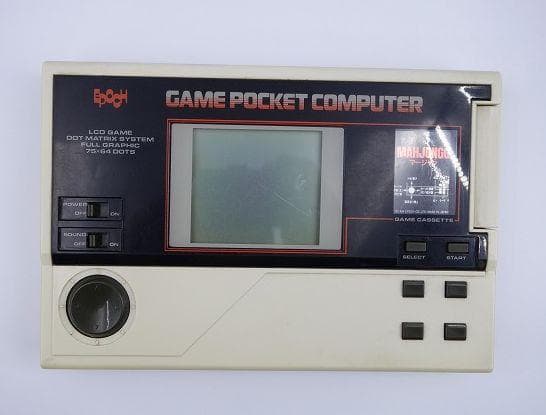 動作品 エポック社 ゲームポケコン 麻雀カセット付き