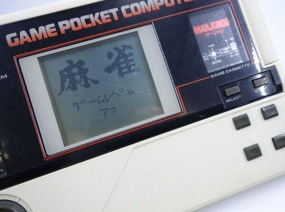動作品 エポック社 ゲームポケコン 麻雀カセット付き