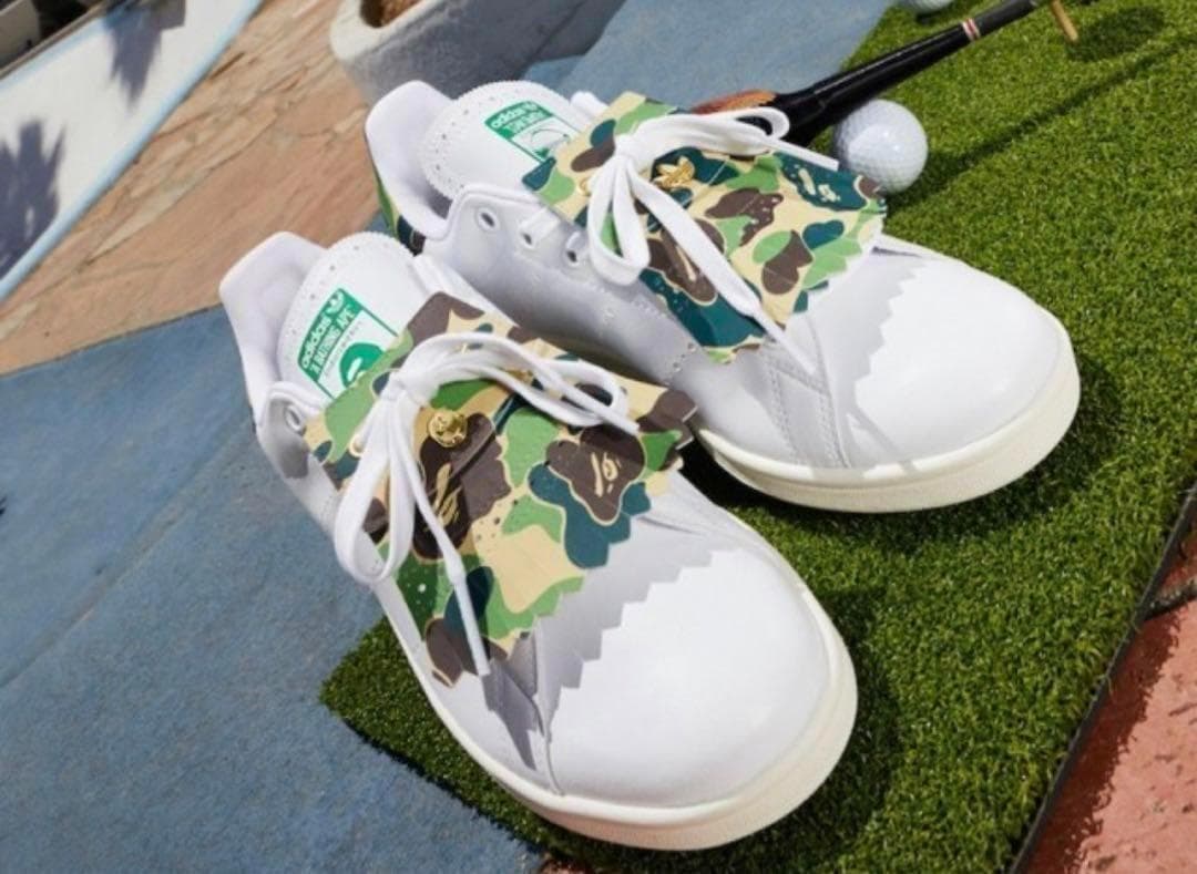 新品未使用 BAPE×ADIDAS スタンスミスゴルフ　アディダス 26.5