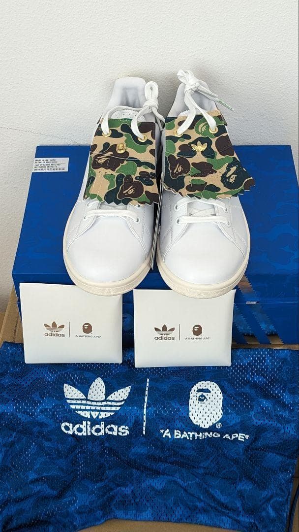 新品未使用 BAPE×ADIDAS スタンスミスゴルフ　アディダス 26.5