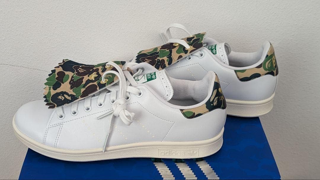 新品未使用 BAPE×ADIDAS スタンスミスゴルフ　アディダス 26.5