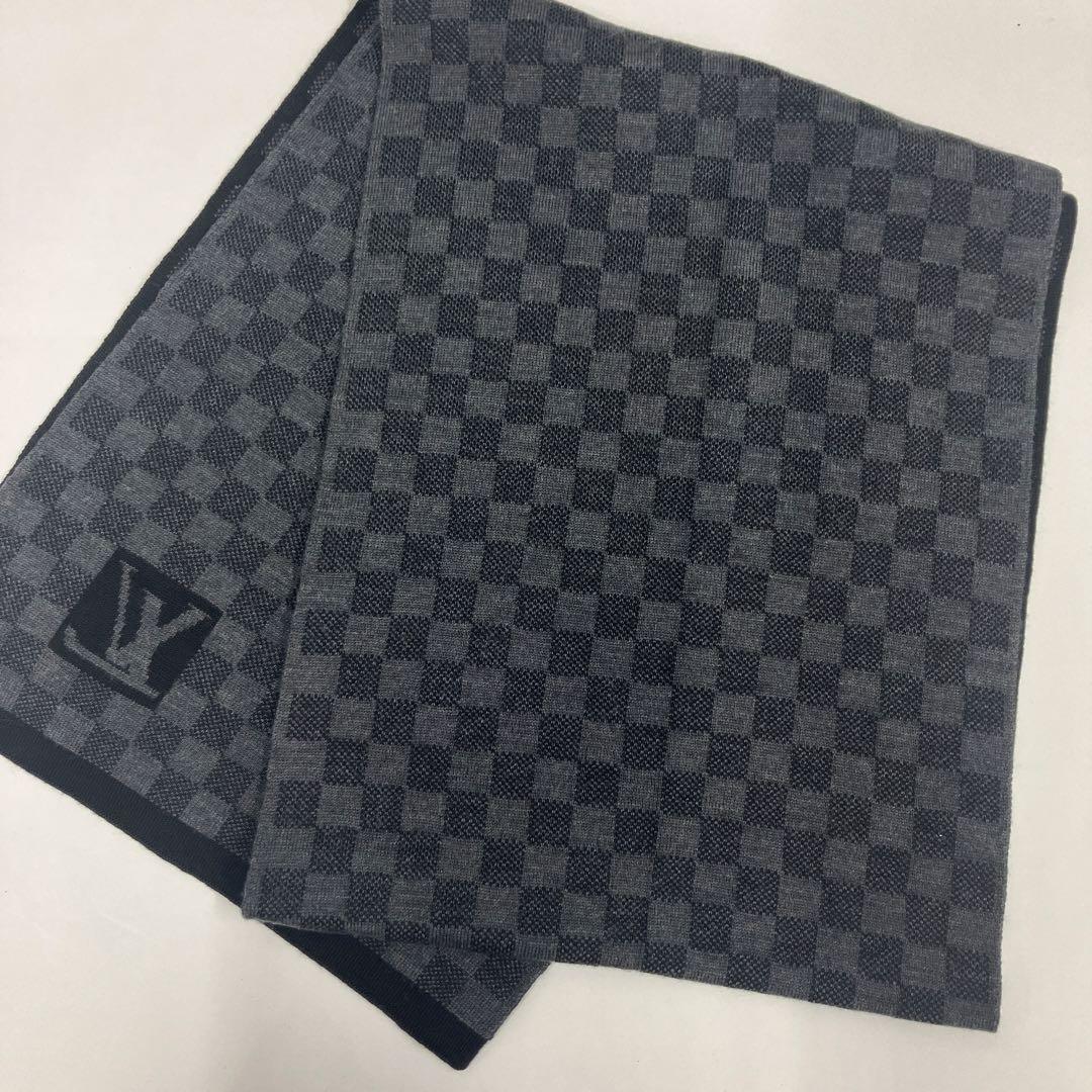 正規保証LOUIS VUITTON ダミエパターン　マフラー