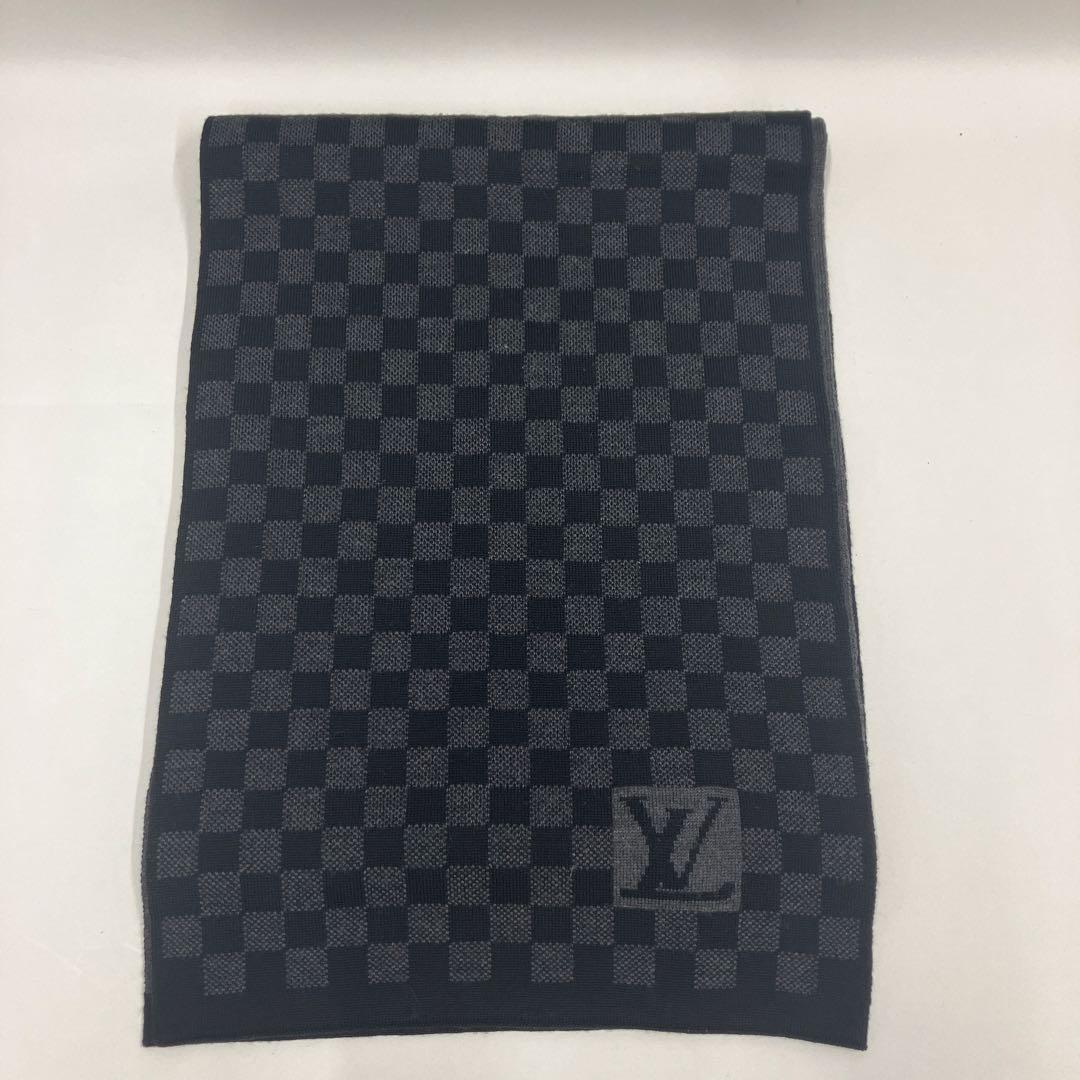 正規保証LOUIS VUITTON ダミエパターン　マフラー