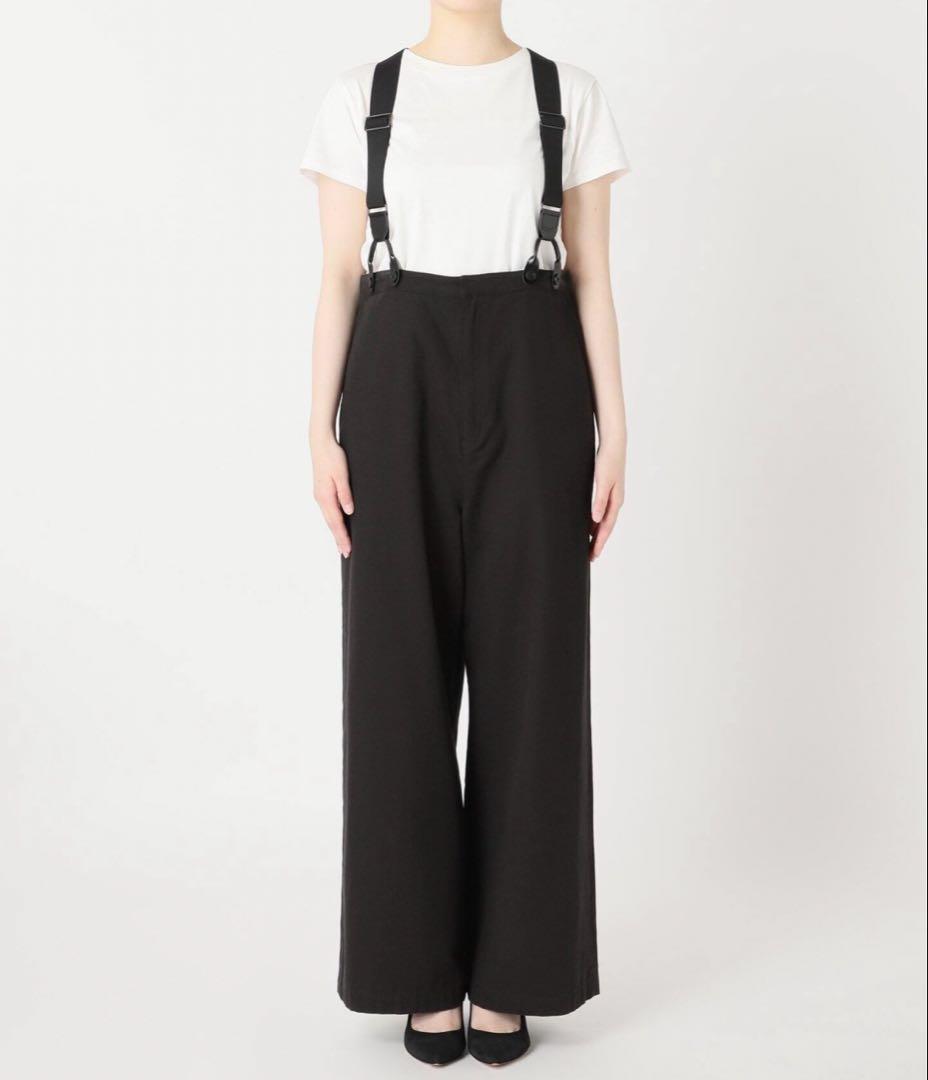 【Spick&Span/スピックアンドスパン】サスペンダー付きワーカーパンツ