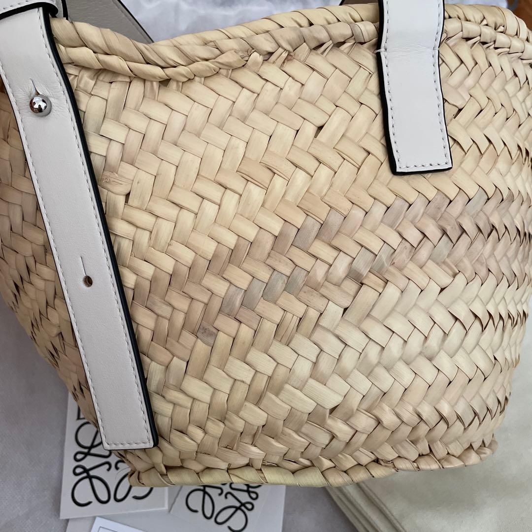 新品未使用 LOEWE ロエベ カゴバッグ スモール ホワイト