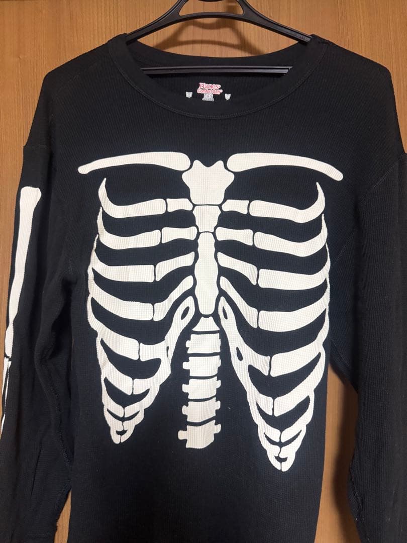 Supreme Hanes スケルトンプリント 長袖カットソー Ｌサイズ