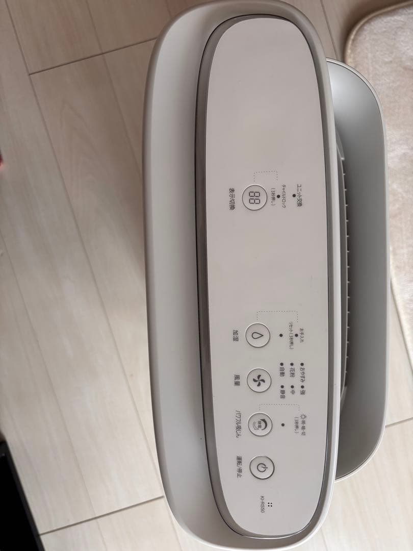 【一度だけ使用】シャープ　ホワイト空気清浄機 HEPAフィルター搭載