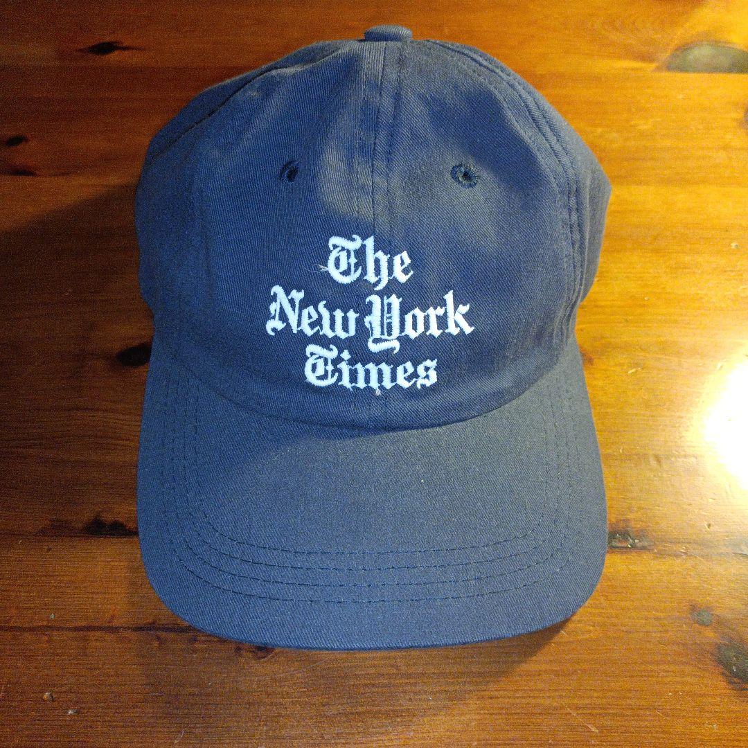 The New York times キャップ　ネイビー　新品未使用