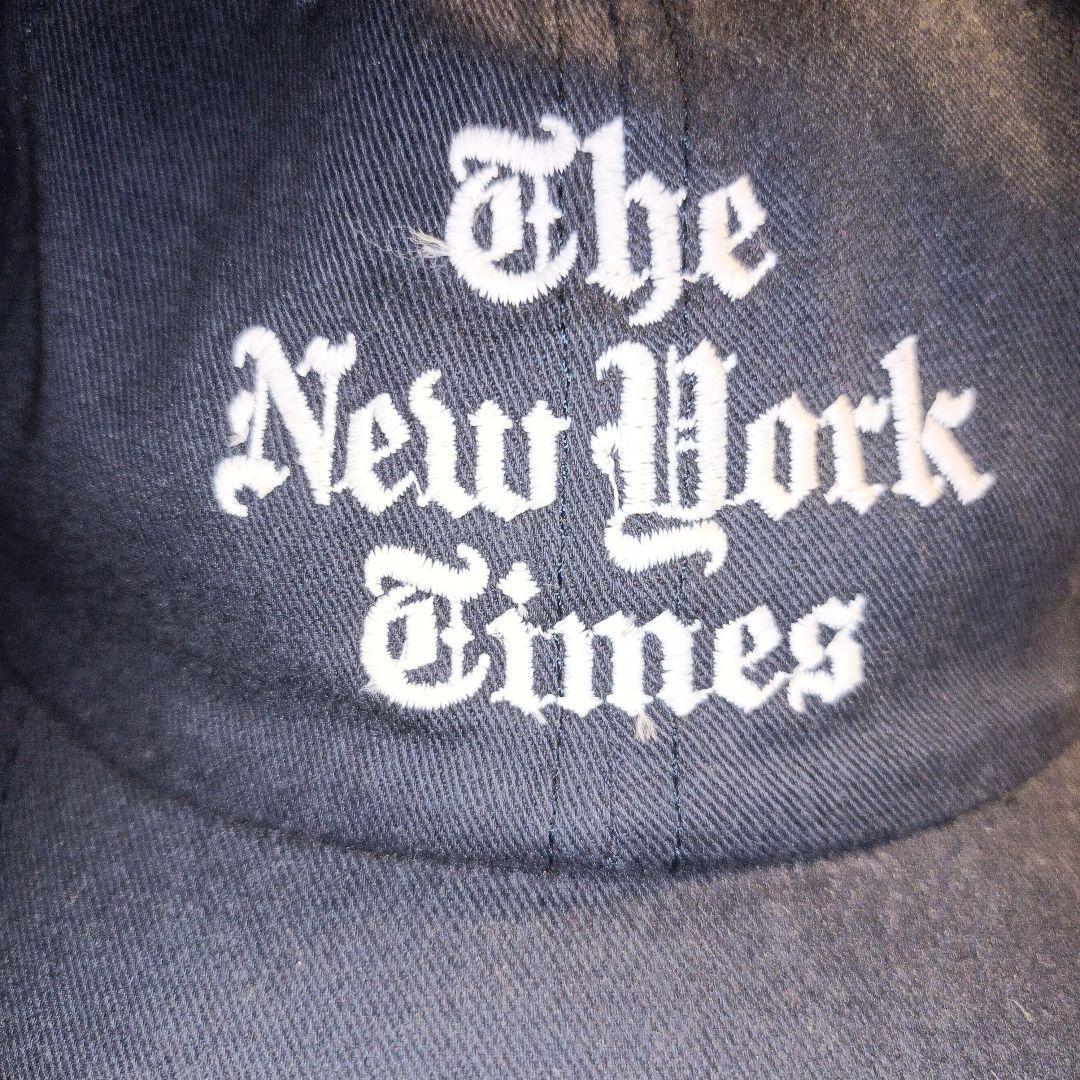 The New York times キャップ　ネイビー　新品未使用