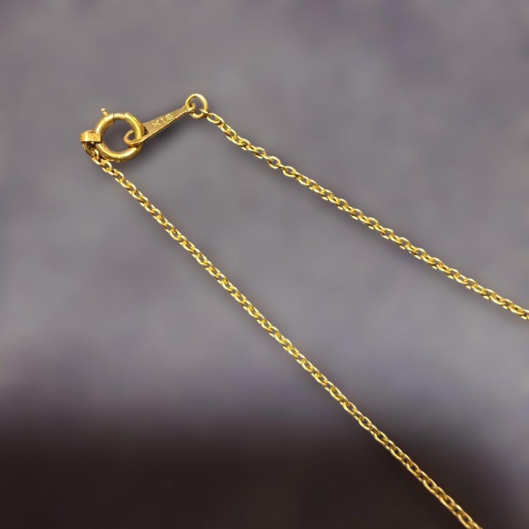 K18 デザインネックレス 造幣局マーク750 造幣局刻印有り 2.1g