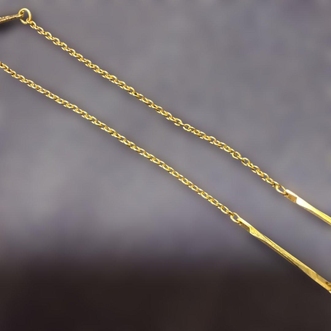 K18 デザインネックレス 造幣局マーク750 造幣局刻印有り 2.1g