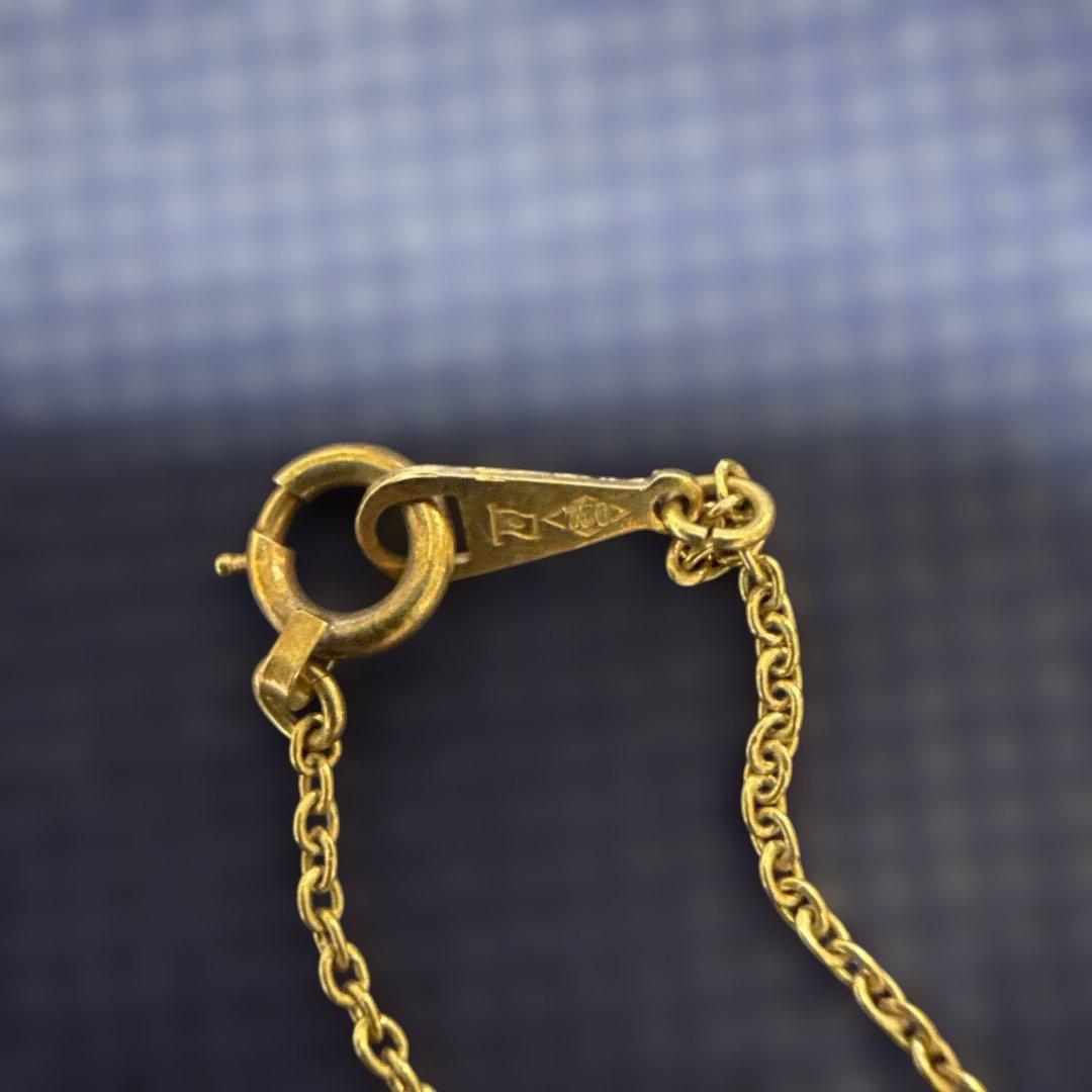 K18 デザインネックレス 造幣局マーク750 造幣局刻印有り 2.1g