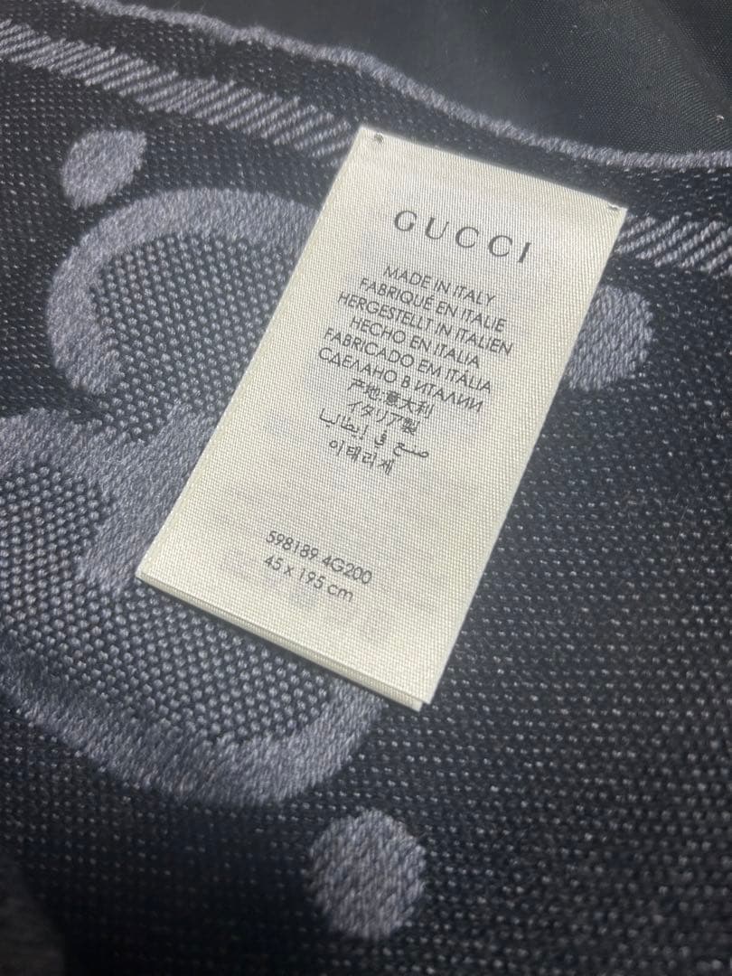 正規GUCCIマフラー　メンズ　グッチ　マフラー　ストール