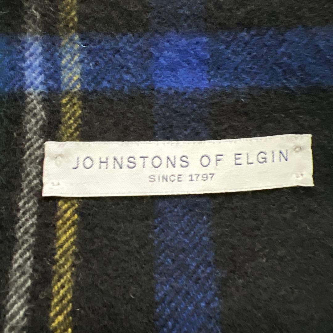 ジョンストンズ カシミア大判ストール　CASHMERE TARTAN STOLE