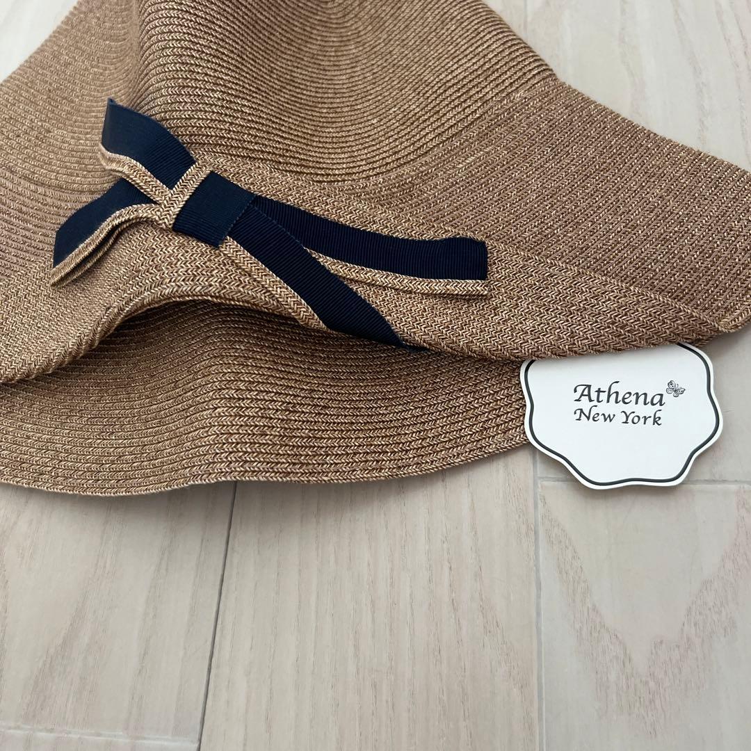 新品　未使用　アシーナニューヨーク　ラフィアハット  マディソン