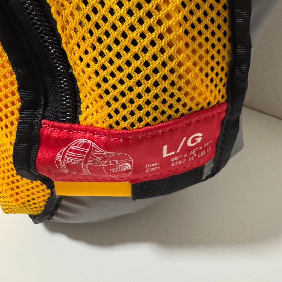 ノースフェイス ダッフルバッグ　Lサイズ90 イエローゴールド