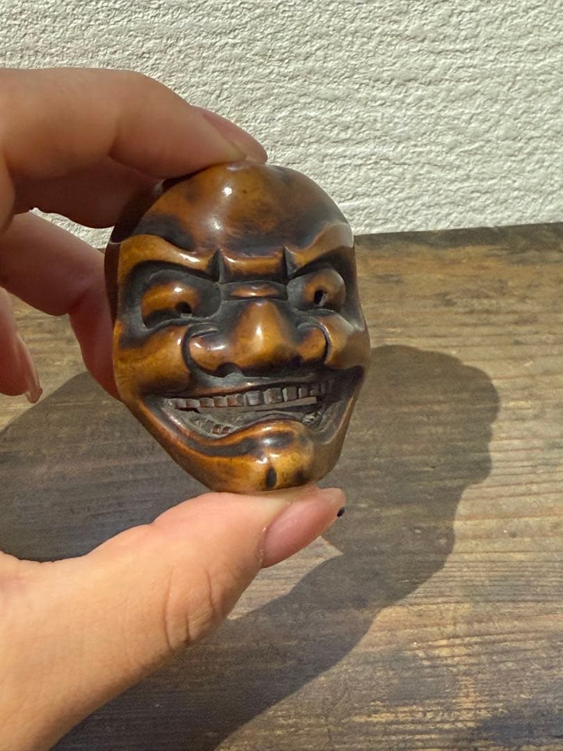 根付　お面　能面　鬼神