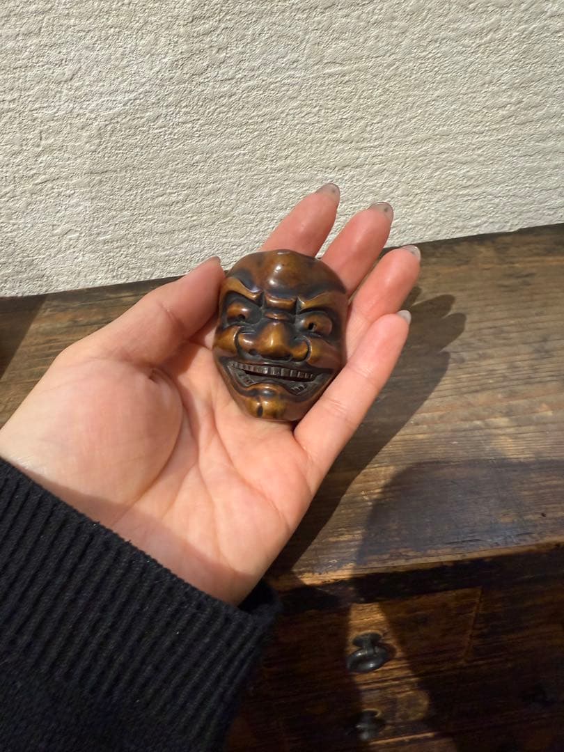 根付　お面　能面　鬼神