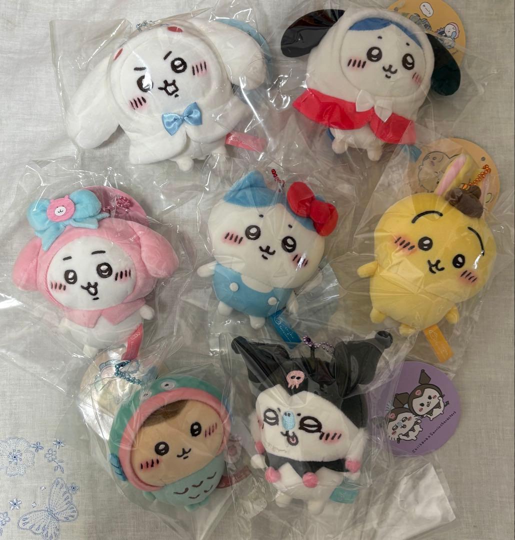 ちいかわ✕サンリオキャラクターズ ぷちミニマスコット 7点セット