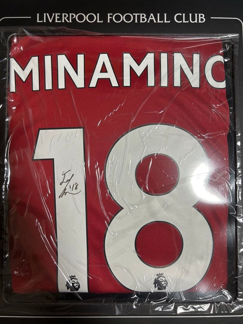 【美品】2020-21 リバプール 南野拓実 サイン入り ユニフォーム 証明書付