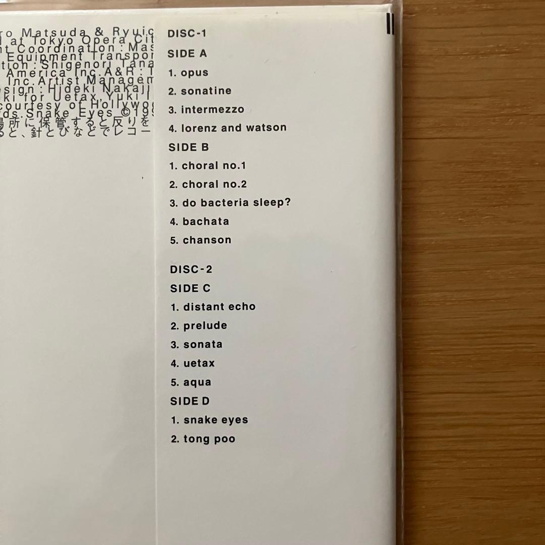 坂本龍一　レコード　BTTB