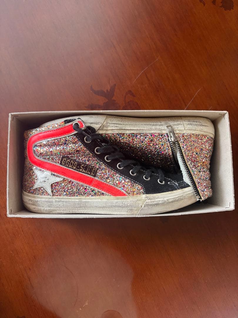 ゴールドグース　グリッタースニーカー38